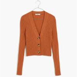 Madewell Brenville Crop Cardigan Sweater XS